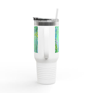 Amazon Whimsy/Green Insulated Travel Mug - 40oz - Perfect for Outdoor Adventures