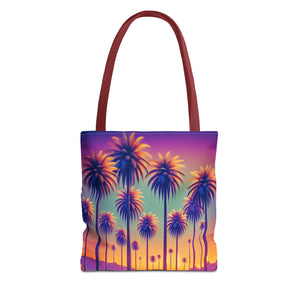 Sunset Palms Tote Bag - 3 Sizes