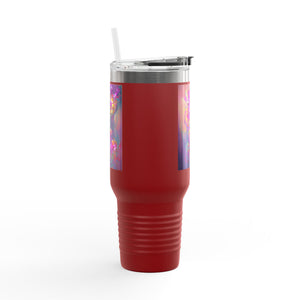 Fantasy Orchids Insulated Travel Mug - 40oz - Perfect for Outdoor Adventures