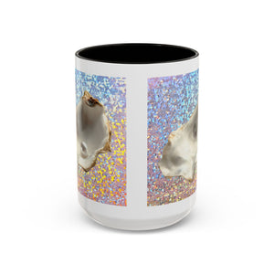 Colorful Mugs (11oz, 15oz), Disco White Pearl Oyster
