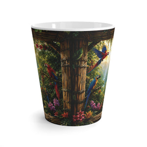 White Latte Mug — Paradise Falls Coffee Cup