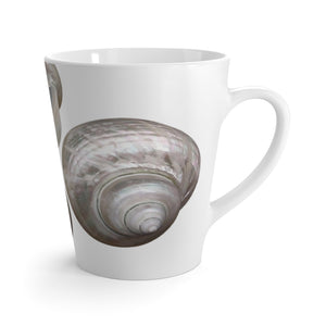 Latte White Mug - Perfect for Coffee Enthusiasts / Lustrous Seashell Trio, White