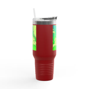 Insulated Travel Mug, 40oz / Palm Glow Green - Perfect for Outdoor Adventures