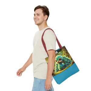 Baby Peacock Trio Tote Bag - 3 Sizes