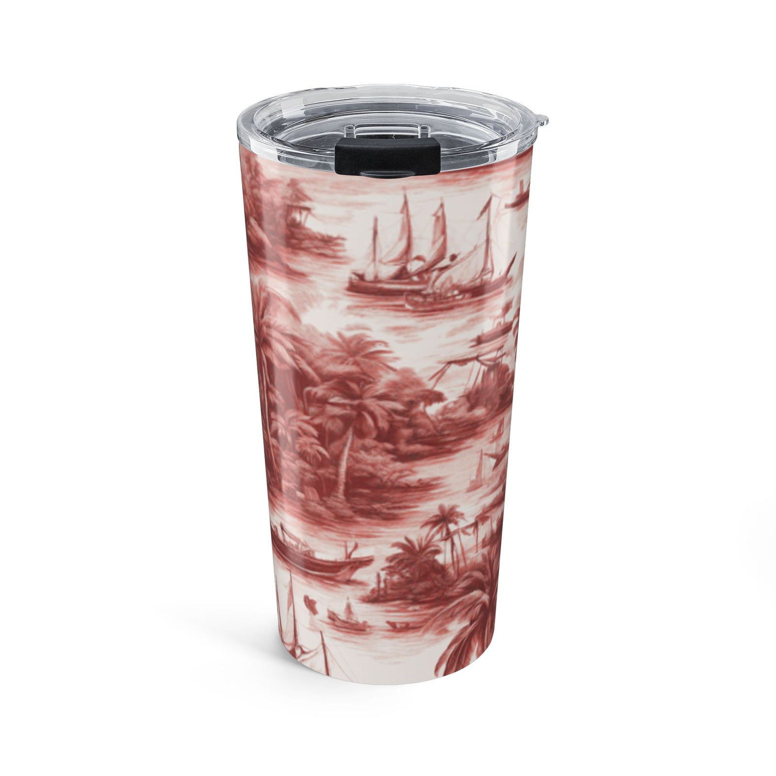 Tumbler 20oz - Tropical Toile, Russet