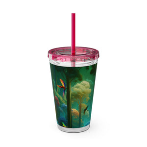 Tropical Tumbler with Straw | 16 oz: Flight School