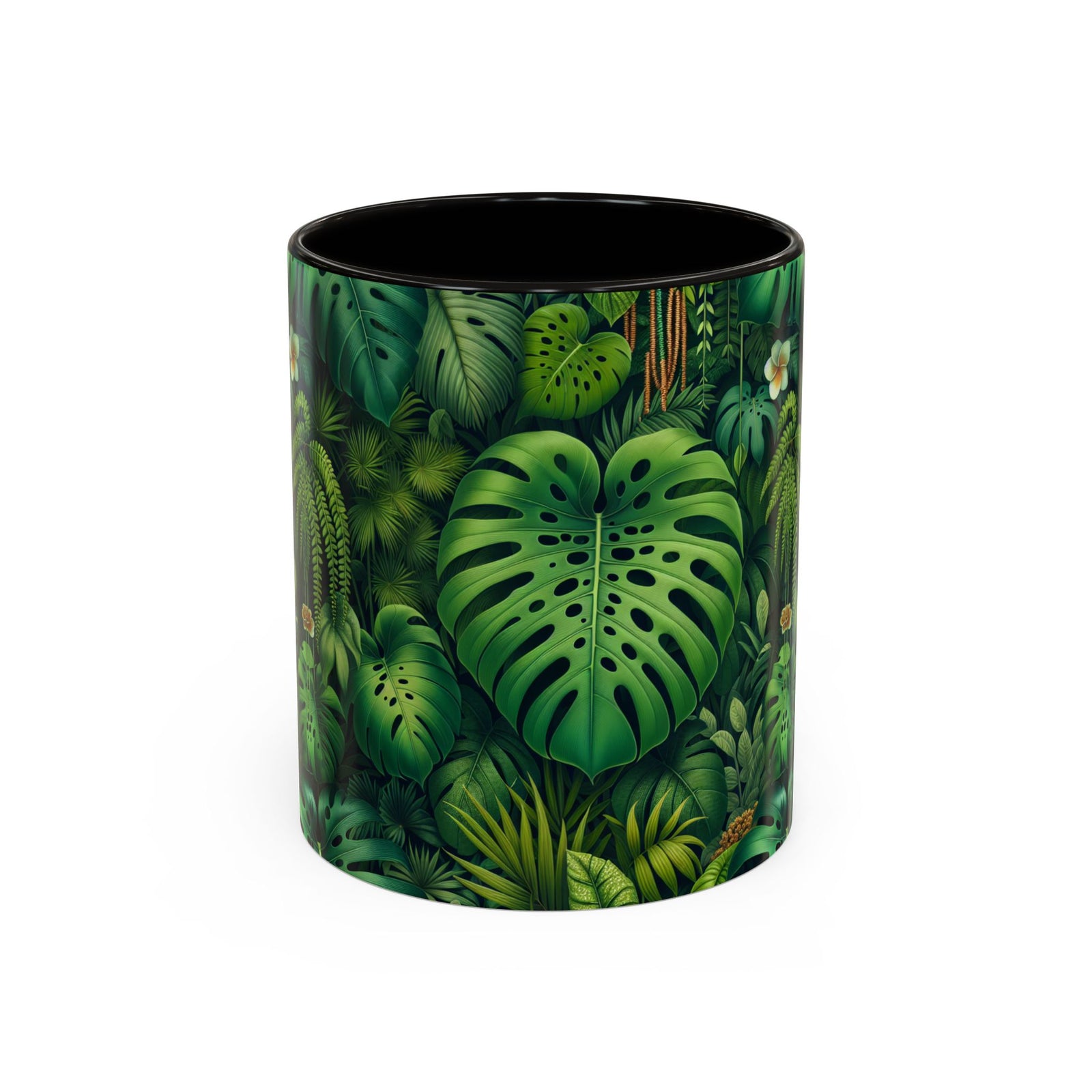 Accent Color Coffee Mug, Many Colors - 11oz & 15oz / Rainforest Greenery