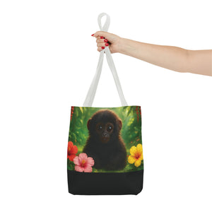 Baby Howler Monkey Trio Tote Bag - 3 Sizes
