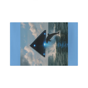 Tropical Microfiber Coffee/Tea Towel – UFO & Dolphin