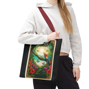 Tote Bag — Parrot Friends at Seashore, TLC Logo