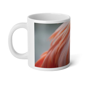Jumbo Mug, 20oz, Flamingo Feathers | Tropical Coffee Cup