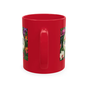 Tropical Coffee Mug, 11 oz — Ceramic Tropics Lifestyle Coffee Colorful Logo