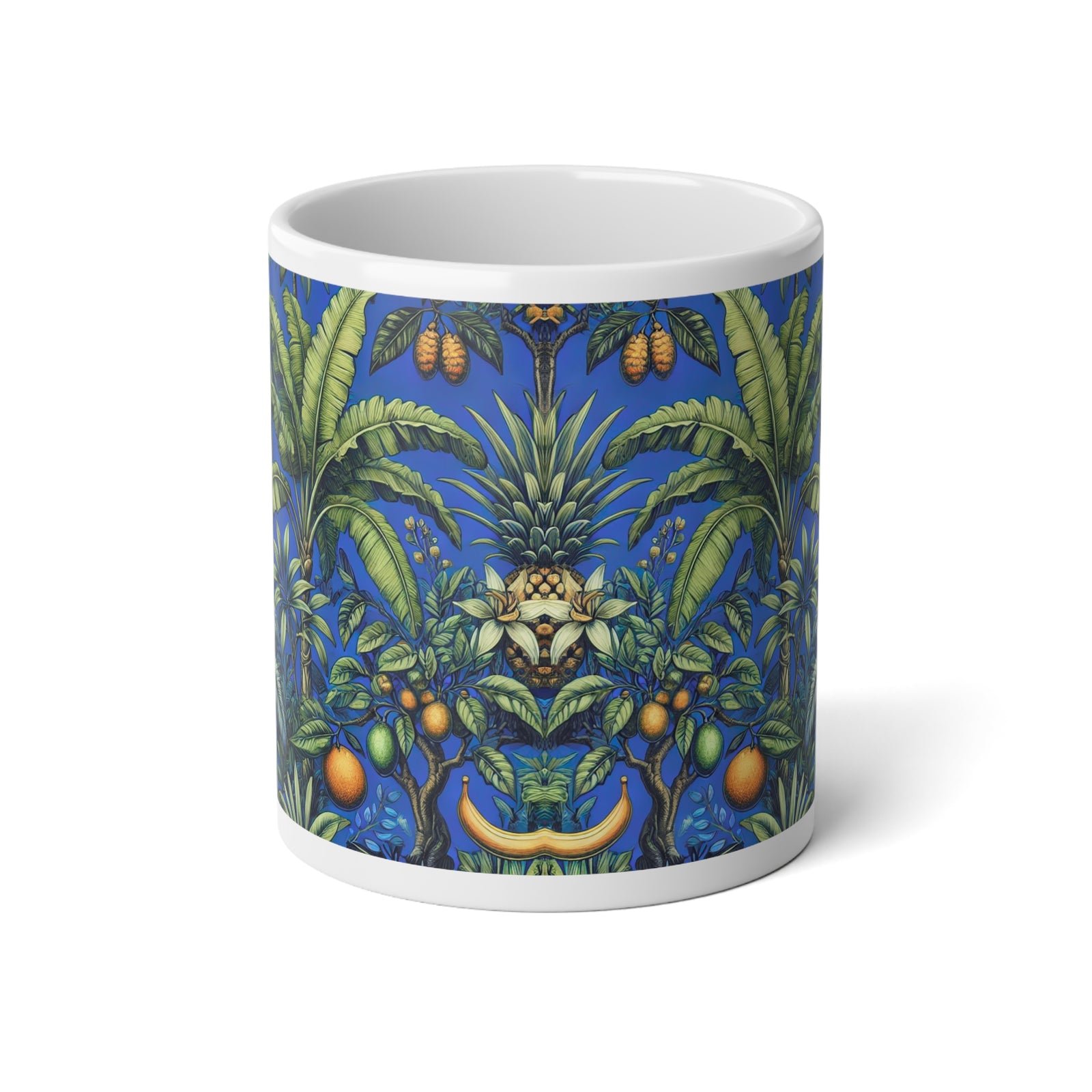 Jumbo Mug, 20oz, Tropical Fruit Blue | Tropical Coffee Cup