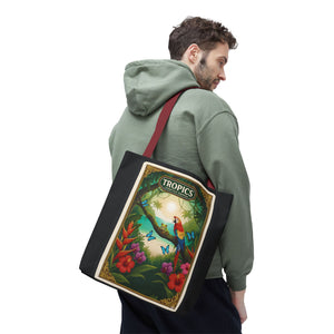 Tote Bag — Parrot Friends at Seashore, TLC Logo