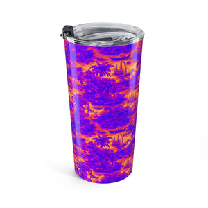 20oz Tumbler — Purple & Orange Travel Toile Travel Cup