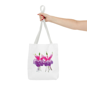 Tropical Real Two Fuchsias/White Tote Bag - 3 Sizes