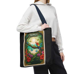 Tote Bag — Parrot Friends at Seashore, TLC Logo