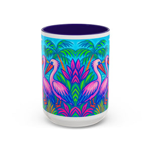 Accent Color Coffee Mug, Many Colors - 11oz & 15oz / Pelican Party