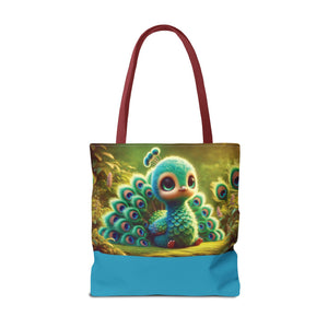 Baby Peacock Trio Tote Bag - 3 Sizes