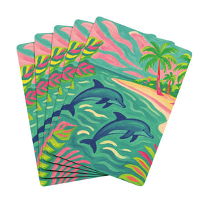 Poker Playing Cards - Jumping Dolphins