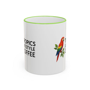 Tropics Lifestyle Coffee Accent Rim Mug (11oz & 15oz)