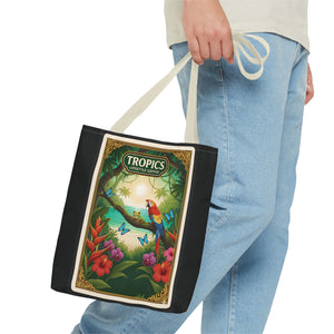 Tote Bag — Parrot Friends at Seashore, TLC Logo