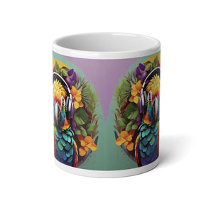 Jumbo Mug, 20oz, Rockin' Out Parrot | Tropical Coffee Cup