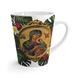 Religious Latte White Mug - Our Lady of Perpetual Help