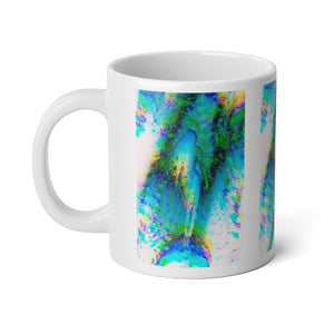 Jumbo Mug, 20oz, Solo Mermaid Aqua Trace | Tropical Coffee Cup