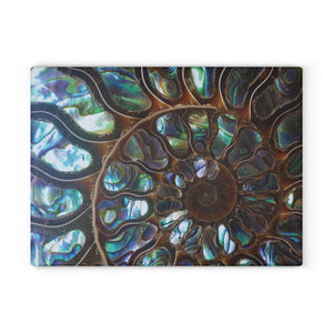 Glass Coffee Station Tray, 2 Sizes – Ammonite & Abalone