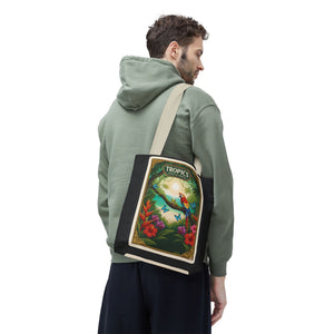 Tote Bag — Parrot Friends at Seashore, TLC Logo