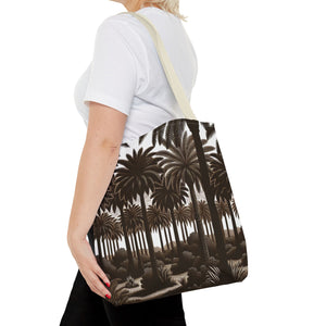 Woodcut Palms Tote Bag - 3 Sizes