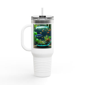 Insulated Travel Mug, 40oz / Tropical Fish Bowl #1 - Perfect for Outdoor Adventures