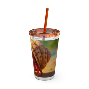 Tropical Tumbler with Straw | 16 oz: Baby Hermit Crab