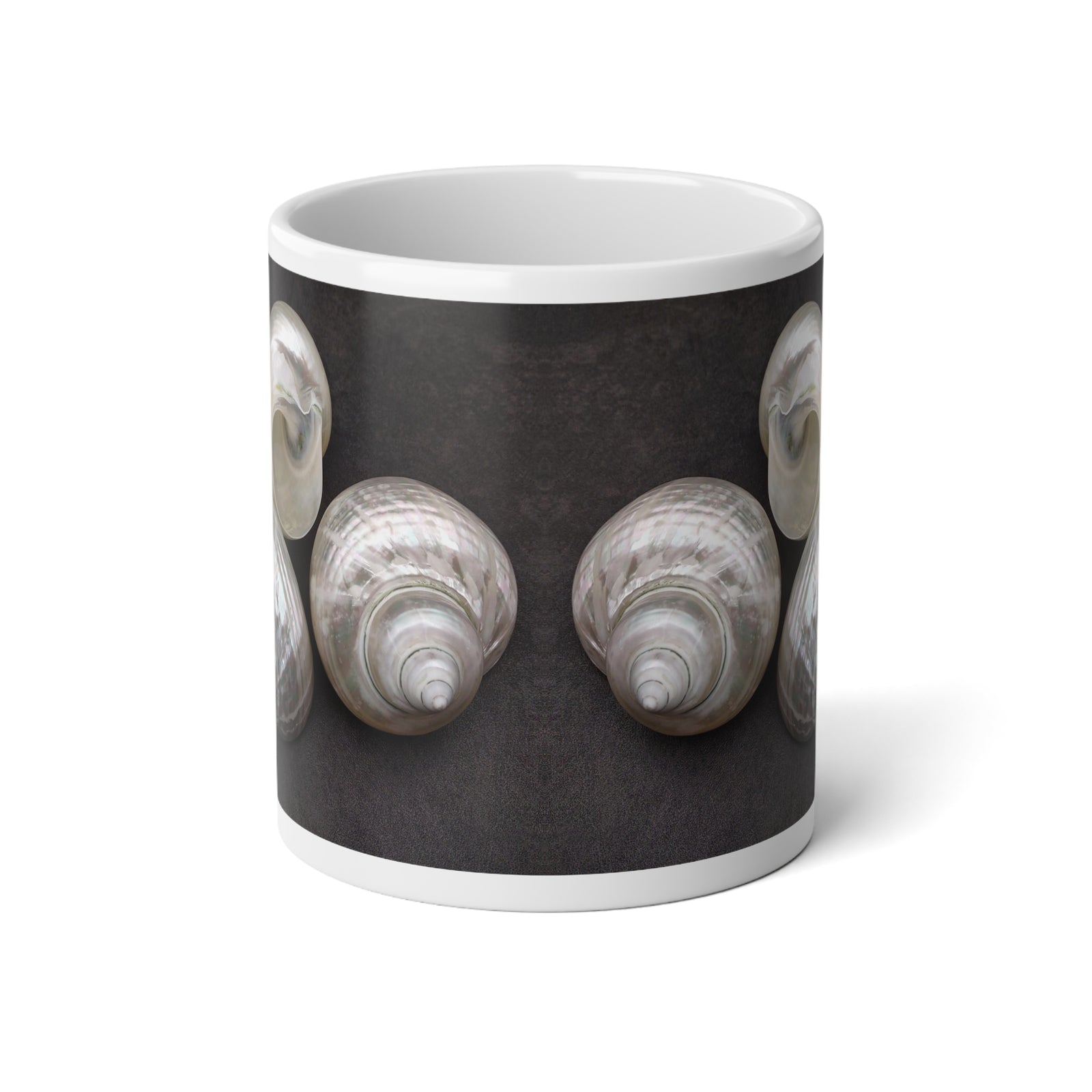 Jumbo Mug, 20oz, Lustrous Nautilus Shells | Tropical Coffee Cup