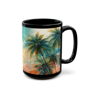 Patriotic Coffee Mug ~ Tropical Statue of Liberty, 2 Sizes