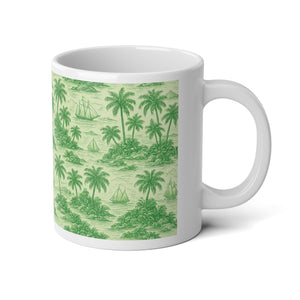 Jumbo Mug, 20 oz | Faraway Trip, Green