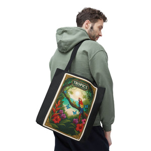 Tote Bag — Parrot Friends at Seashore, TLC Logo