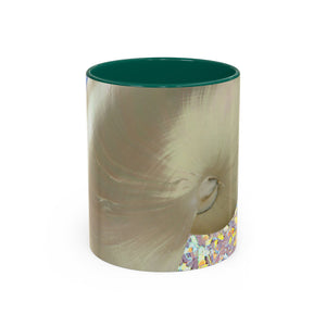 Colorful Mugs (11oz, 15oz), Disco White Nautilus Macro