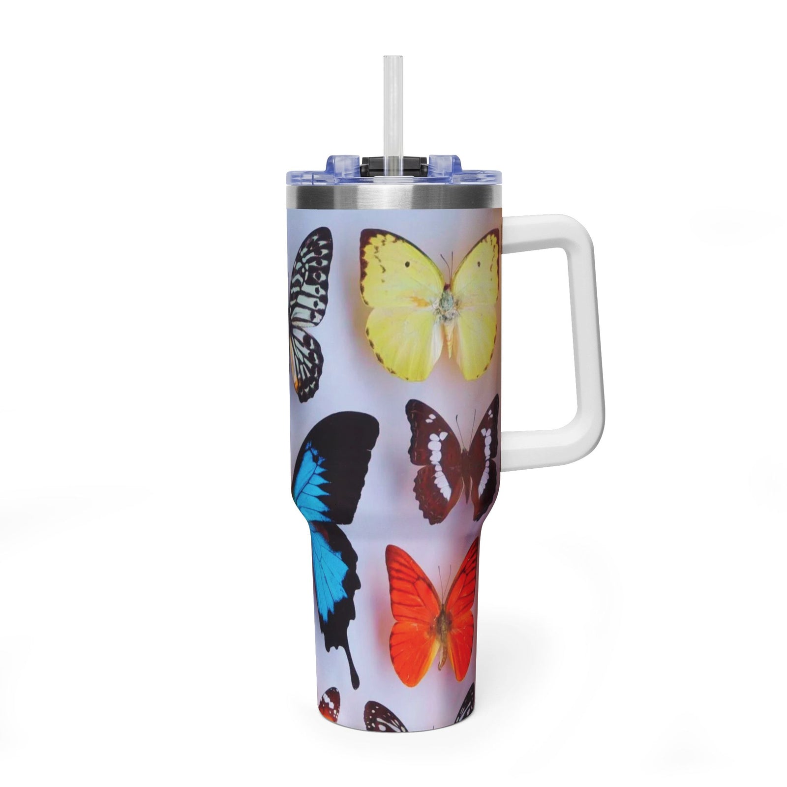 40oz Butterfly Garden Vacuum Thermal Tumbler