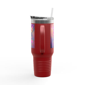 Fantasy Orchids Insulated Travel Mug - 40oz - Perfect for Outdoor Adventures