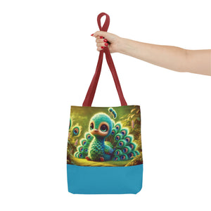 Baby Peacock Trio Tote Bag - 3 Sizes