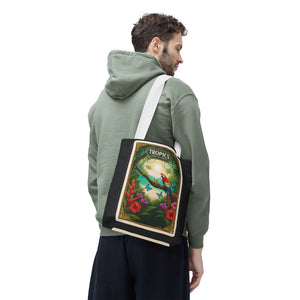Tote Bag — Parrot Friends at Seashore, TLC Logo