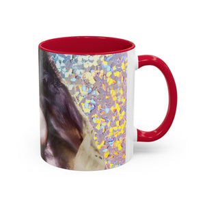 Colorful Mugs (11oz, 15oz), Disco Lavender Pearl Oyster Macro