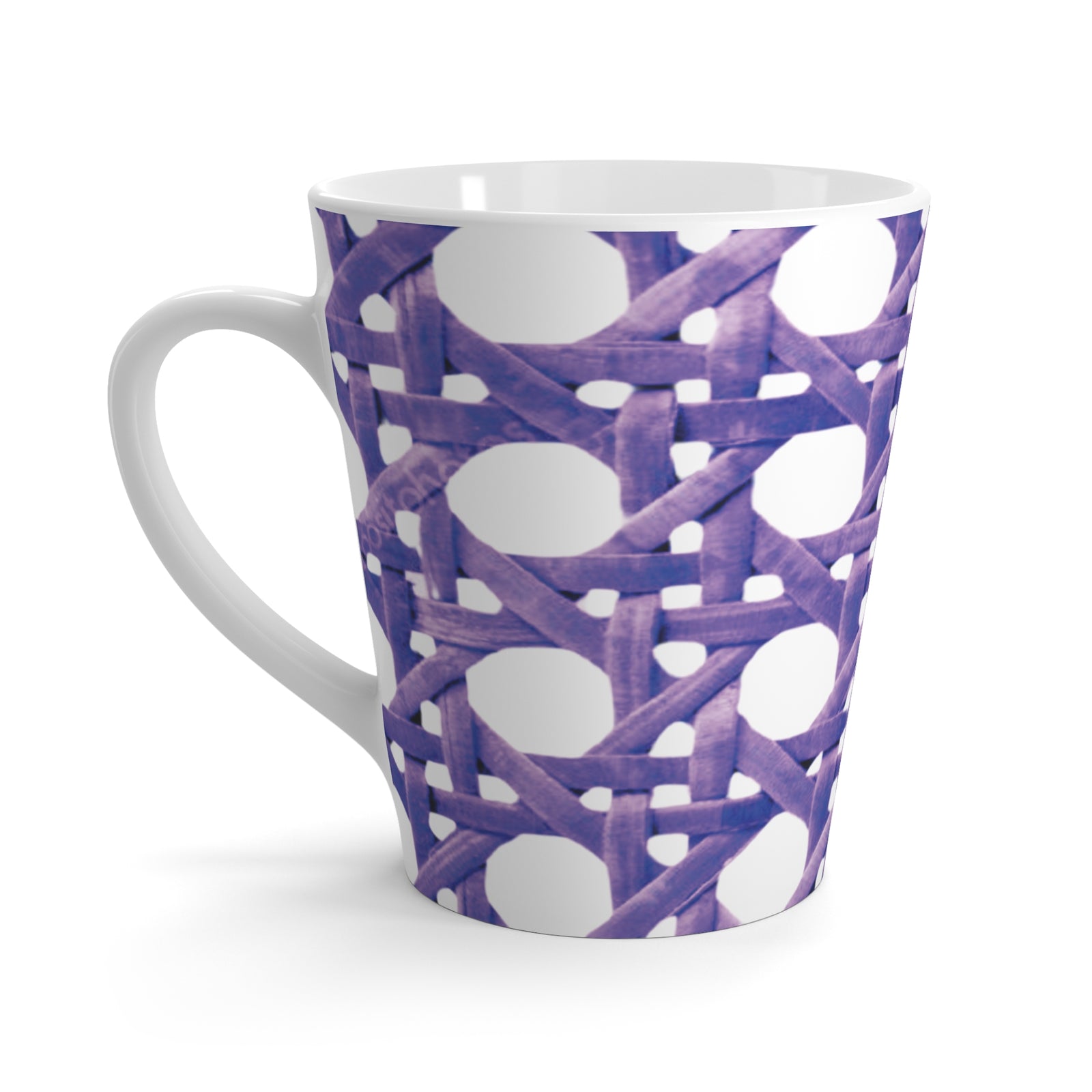 Latte White Mug - Amethyst Beach Chair Wicker