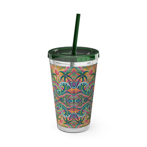 Tropical Tumbler with Straw | 16 oz: Kaleido Bay