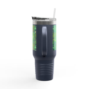Insulated Travel Mug, 40oz / Rainforest Greenery - Perfect for Outdoor Adventures