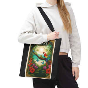 Tote Bag — Parrot Friends at Seashore, TLC Logo