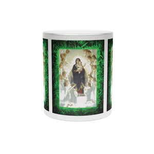 Tropical Metallic Mug, Religious, Silver - Madonna of the Angels