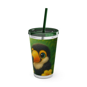 Tropical Tumbler with Straw | 16 oz: Baby Toucans